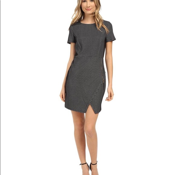 Kensie B&W Checker Sheath Dress SZ L - Picture 8 of 9